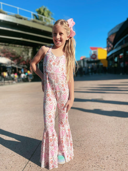 Girls Bowtism Mouse Treats Parks Romper with Matching Bow - Bowtism